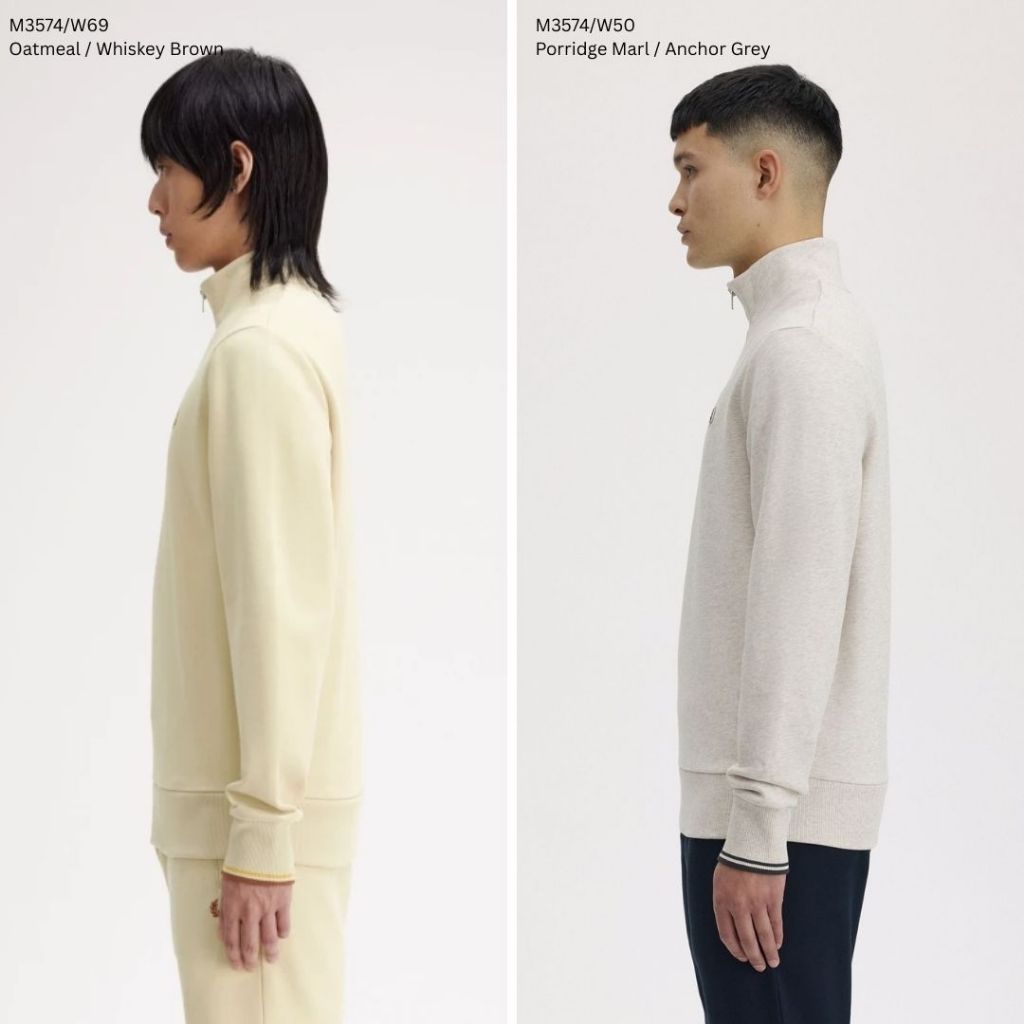 Fred Perry Half Zip Sweater Sweatshirt M3574