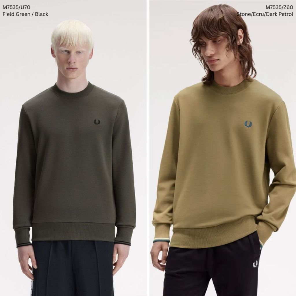 Fred Perry Crew Neck Sweater Sweatshirt M7535