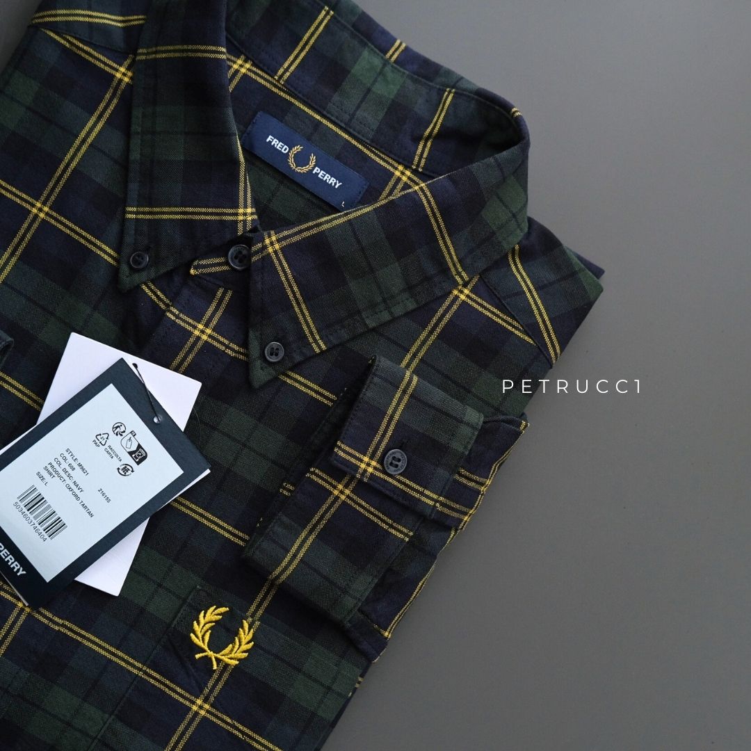 Fred Perry Oxford Tartan Shirt Long Sleeve M9621/608