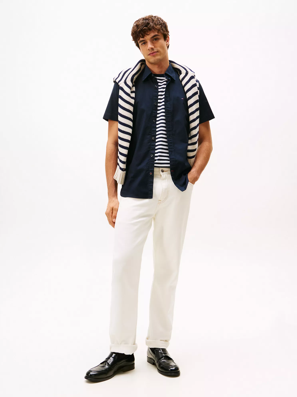 TOMMY HILFIGER Regular Fit Solid Stretch Shirt 78J3903