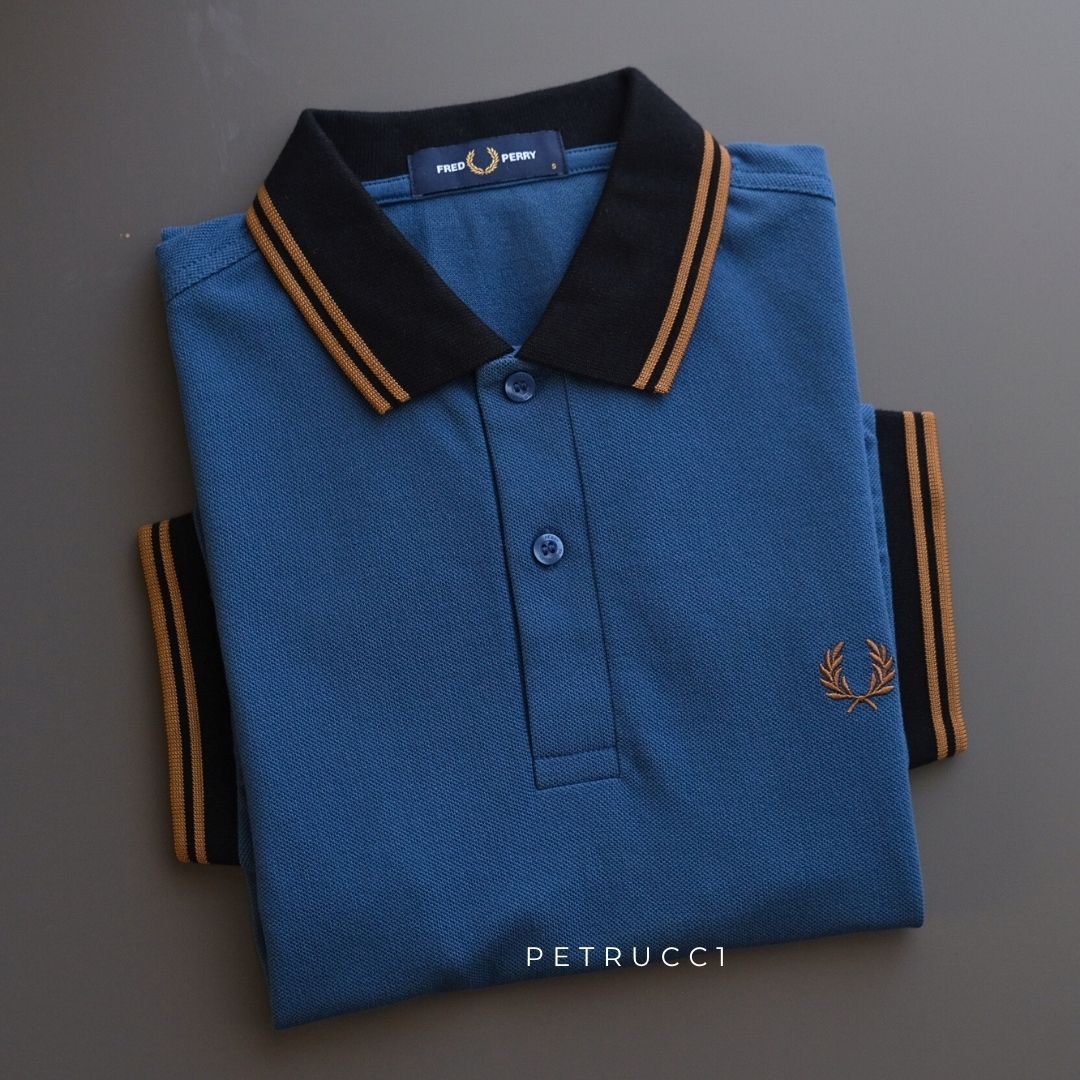 Fred Perry Polo Shirt Cowo Pria Kaos Kerah Man SM6566/143