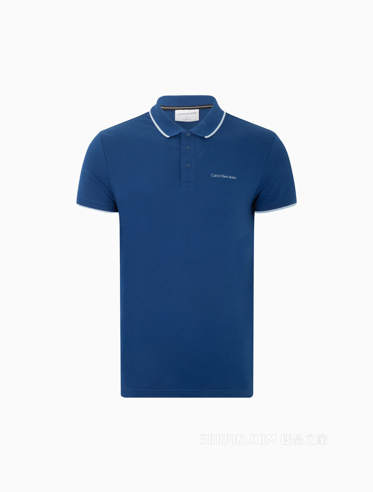 Calvin Klein Trimmed Lapel Polo Shirt J319183
