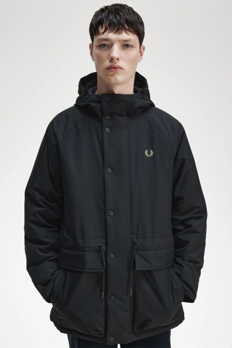 Fred Perry Padded Zip Through Parka Jacket J6516/102