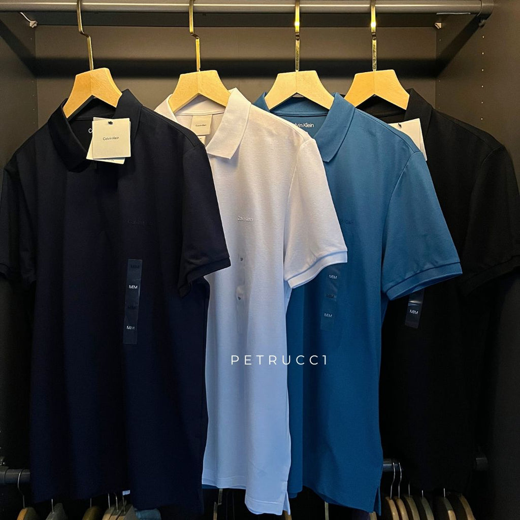 Calvin Klein Tech Pique Zip Polo Shirt 40QM421