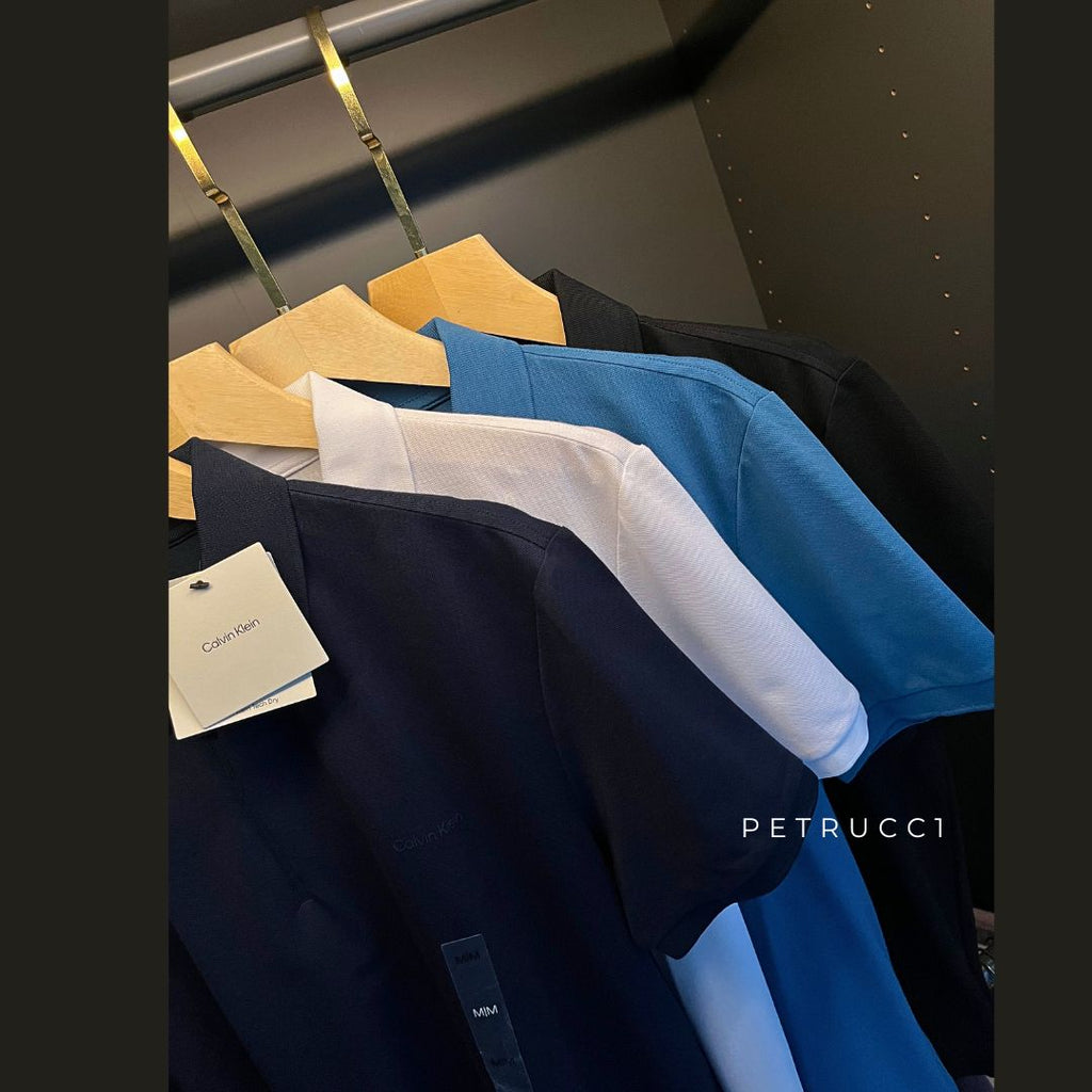 Calvin Klein Tech Pique Zip Polo Shirt 40QM421