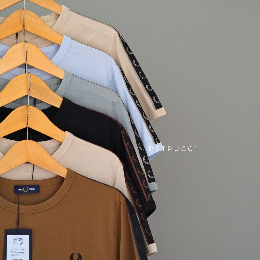 Fred Perry Contrast Tape Ringer T-Shirt Kaos M4613/W26