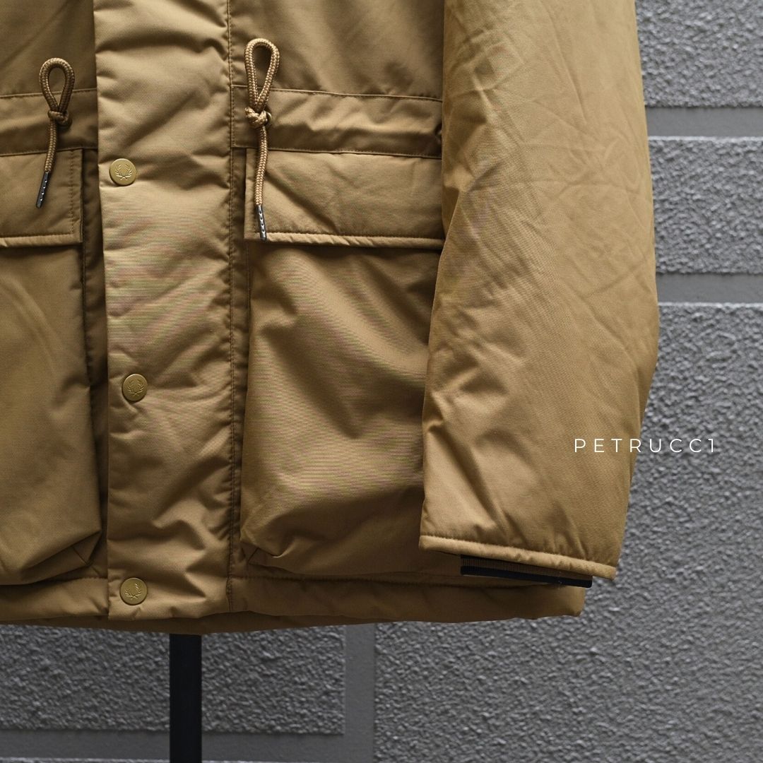 Fred Perry Padded Zip Through Parka Jacket J6516/P96
