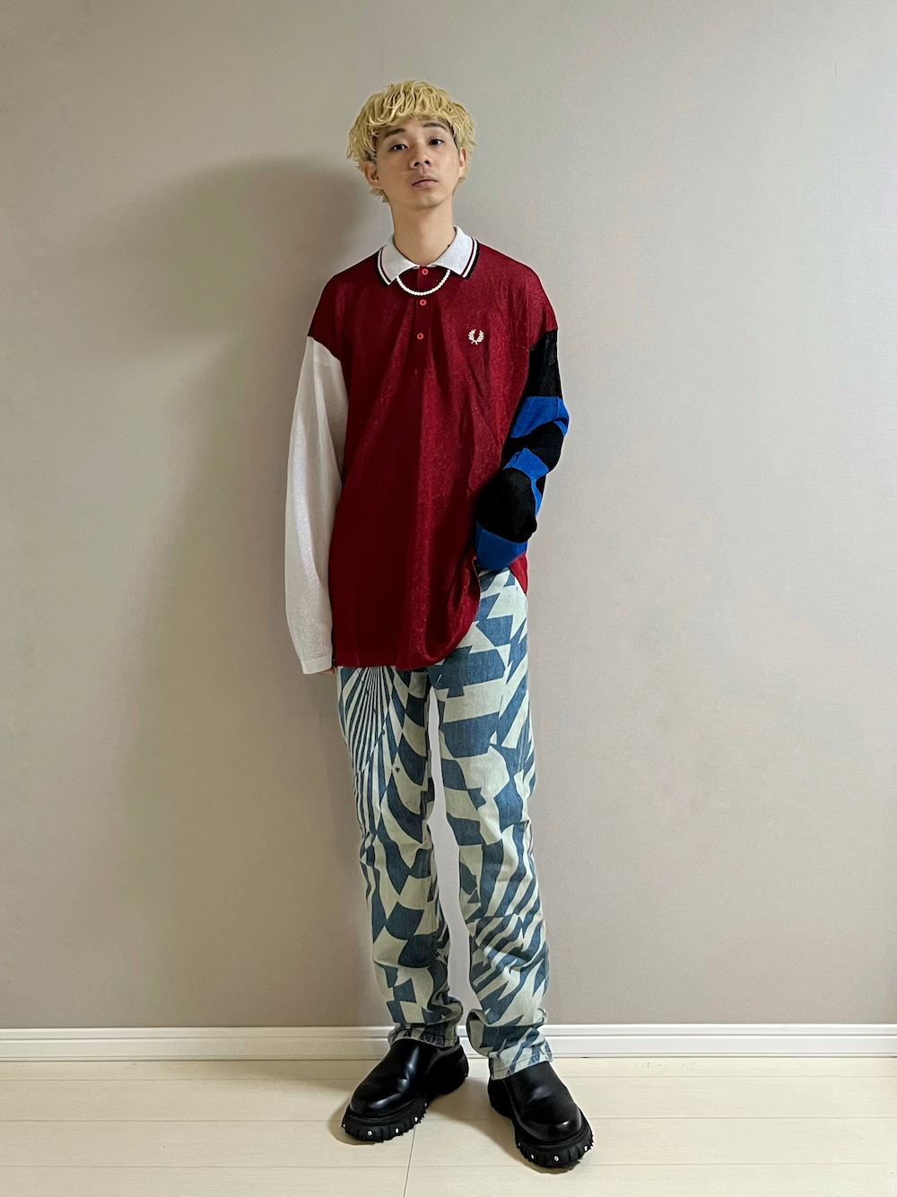 FRED PERRY Long Sleeve Polo Lengan panjang SK2041/B01