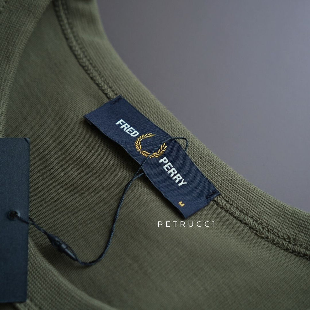 Fred Perry Contrast Tape Ringer T-Shirt Kaos M4613/W49