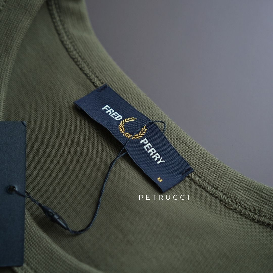 Fred Perry Contrast Tape Ringer T-Shirt Kaos M4613/W49