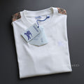 BURBERRY Check Patterned Stripe T shirt 8106246