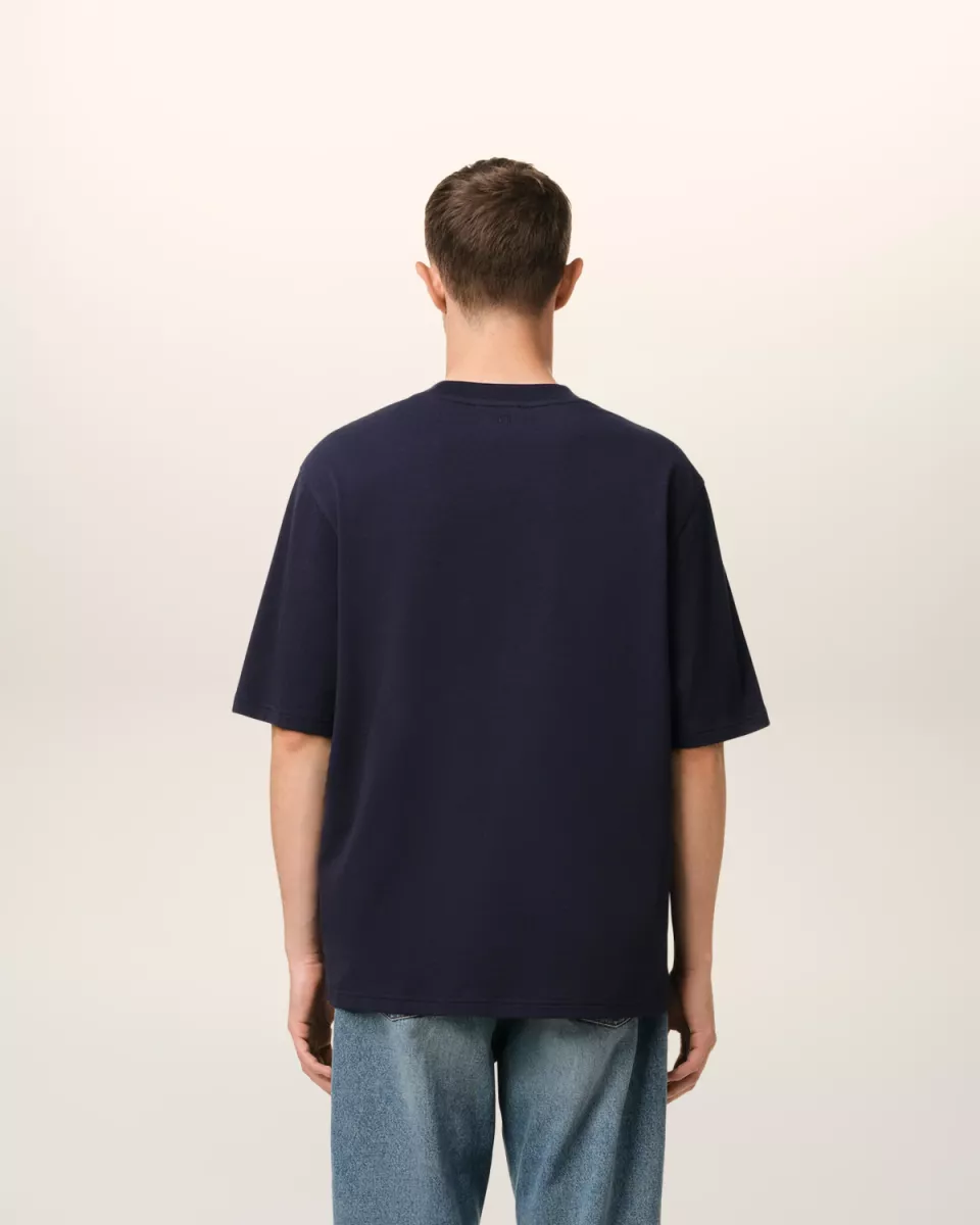 AMI Cotton Ami Paris Patch T Shirt UTS075
