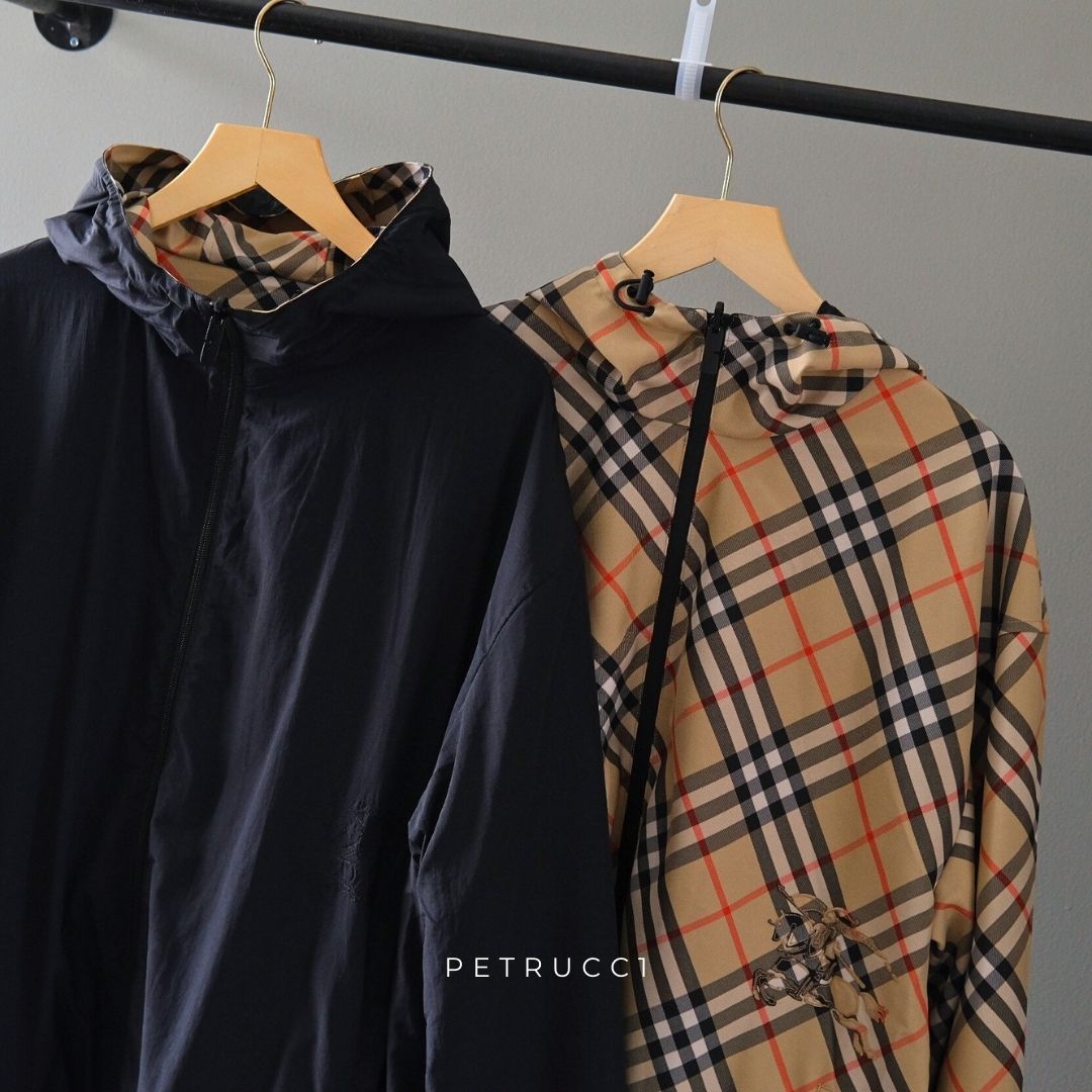 BURBERRY Reversible Check Hooded Jacket 81041021