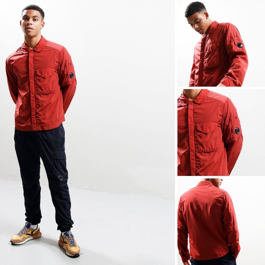 CP Company Chrome R Full Zip Overshirt 18CMOS095A