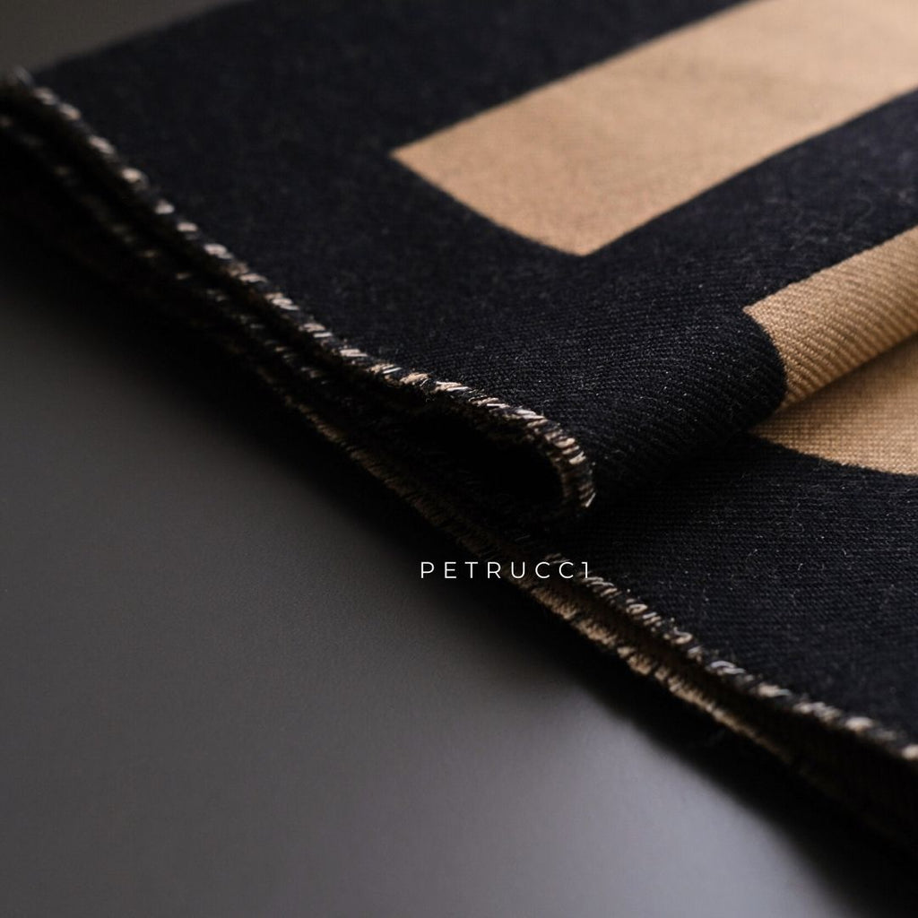 BURBERRY SCARF Muffler Wool Jacquard Winter 8035525