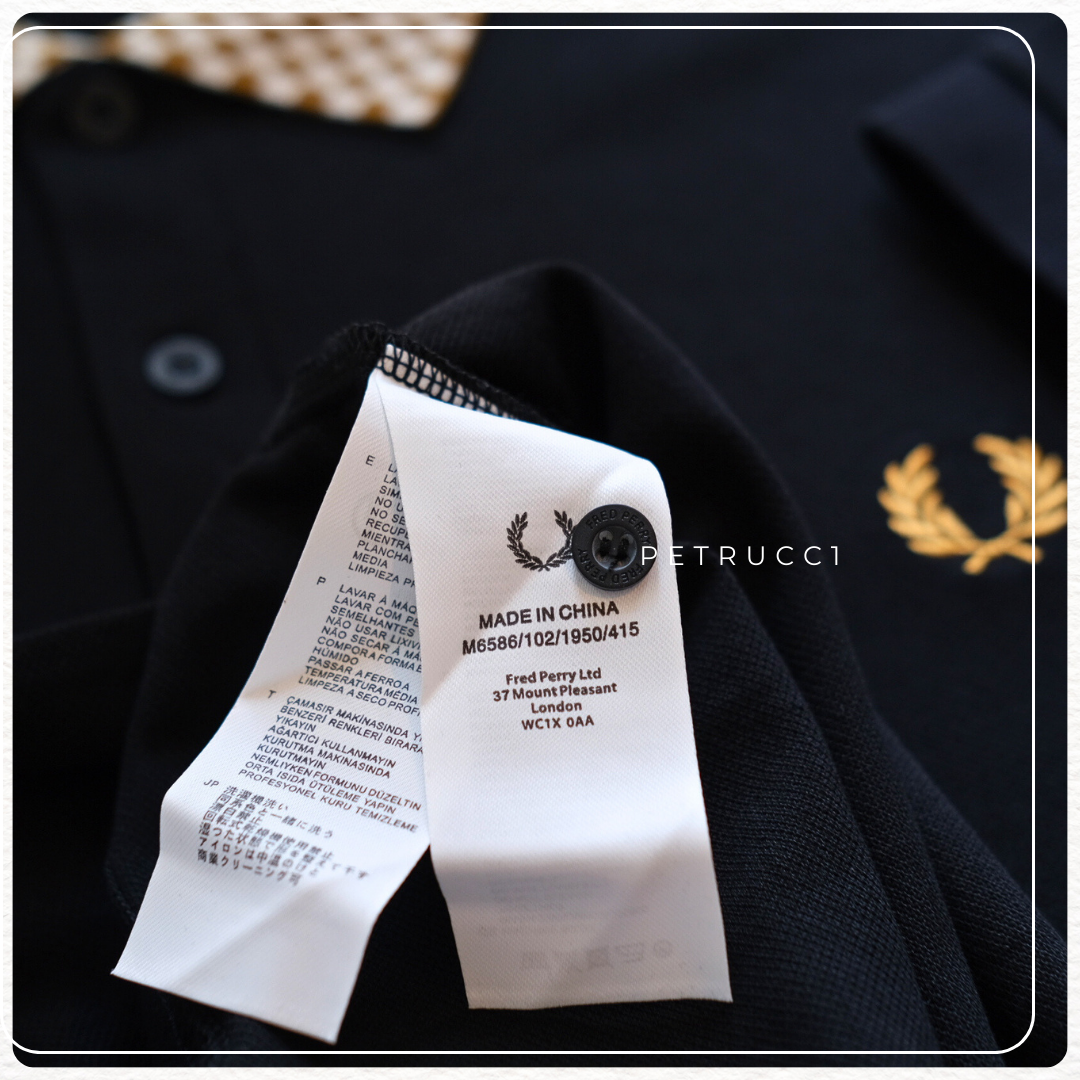 Fred Perry Checquered Collar Polo M6586/102