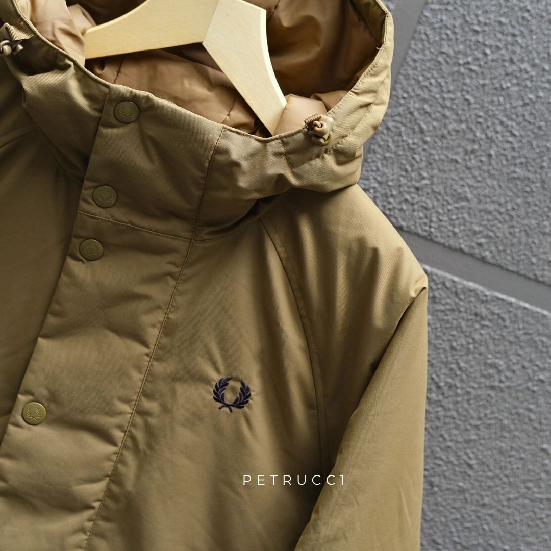Fred Perry Padded Zip Through Parka Jacket J6516/P96