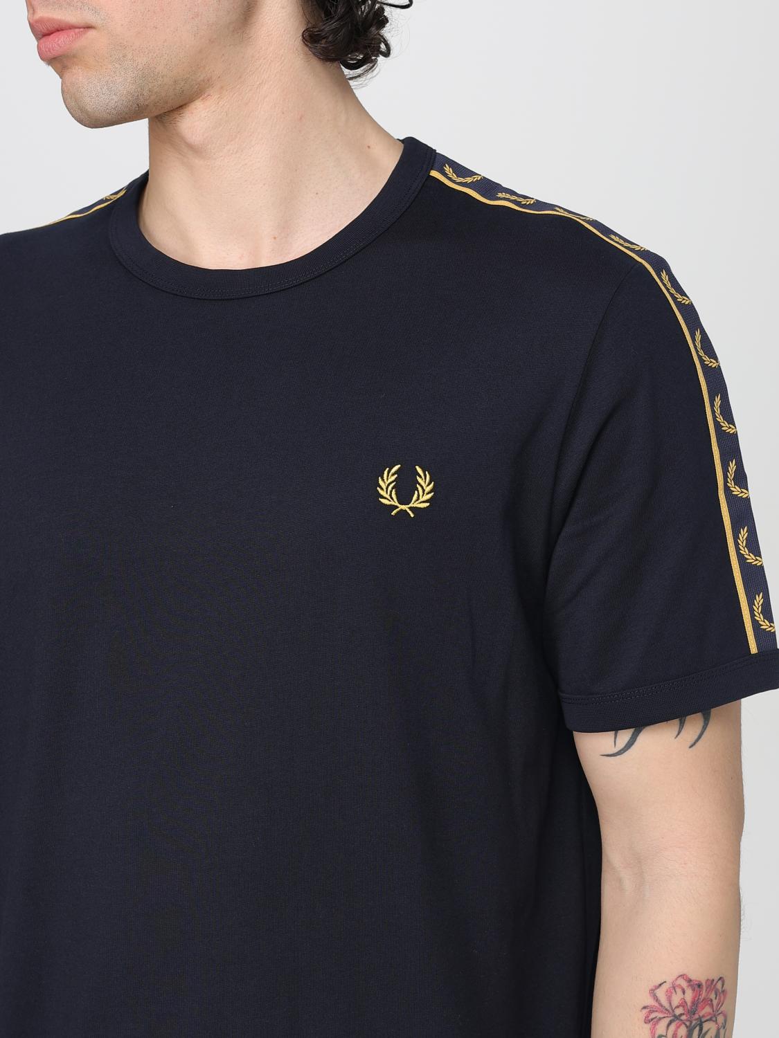 Fred Perry Contrast Tape Ringer T-Shirt Kaos M4613/W75