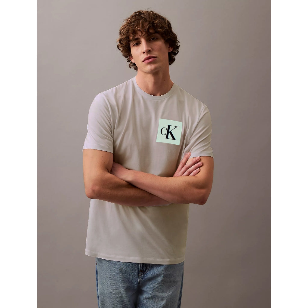 Calvin Klein Monogram Logo Box Graphic Classic T-Shirt 4RB837G