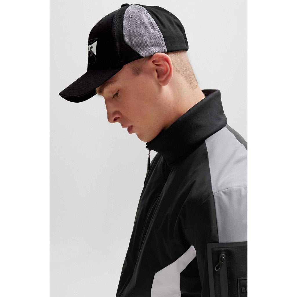 BOSS Cotton-twill cap with contrasting seasonal logo 50505837