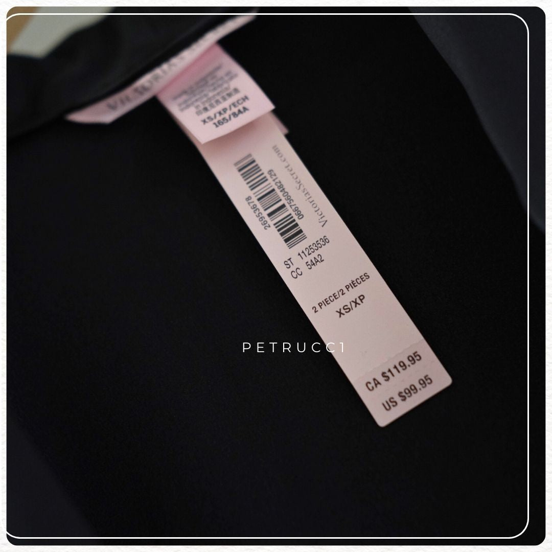 VICTORIA SECRET Dream Satin Wrap Top Long Pajamas Set