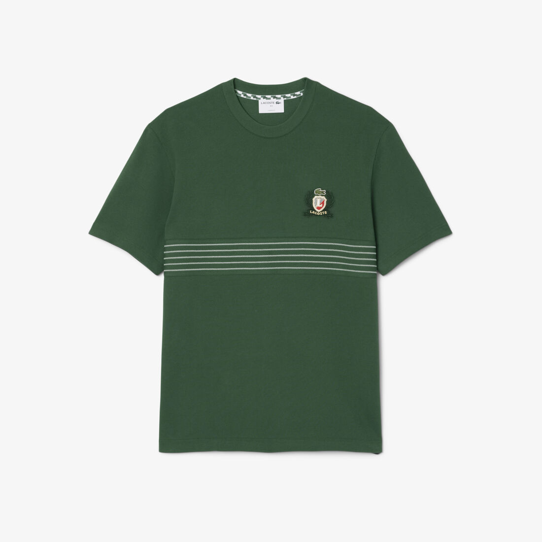 LACOSTE Embroidered Badge Pique T Shirt TH0025