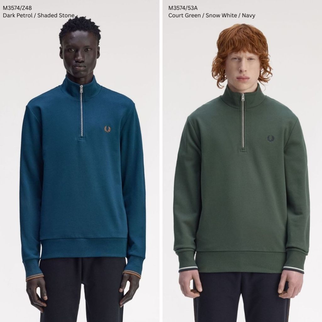 Fred Perry Half Zip Sweater Sweatshirt M3574