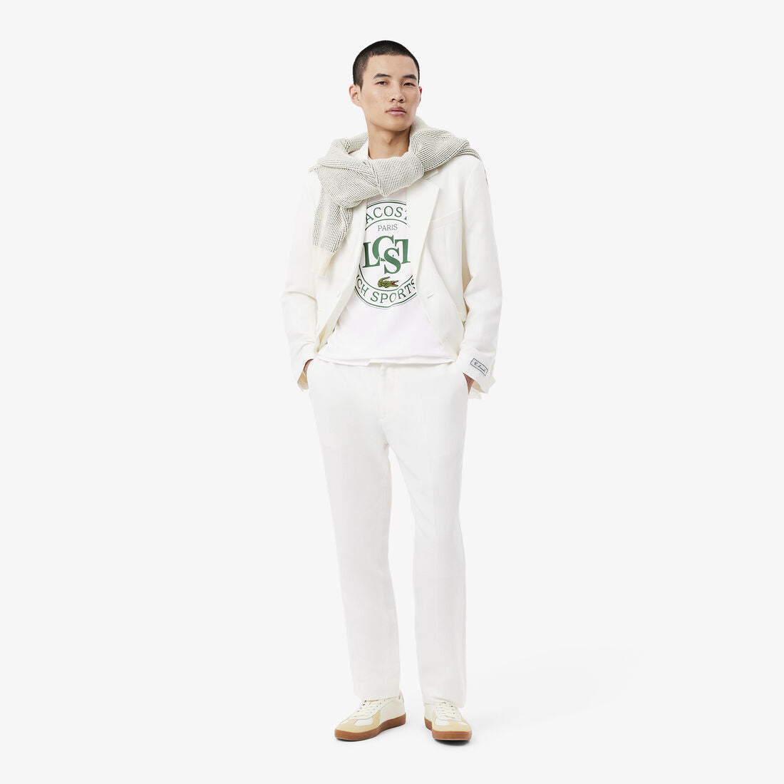 LACOSTE Loose Fit Heavy Cotton Printed T-shirt  TH2753