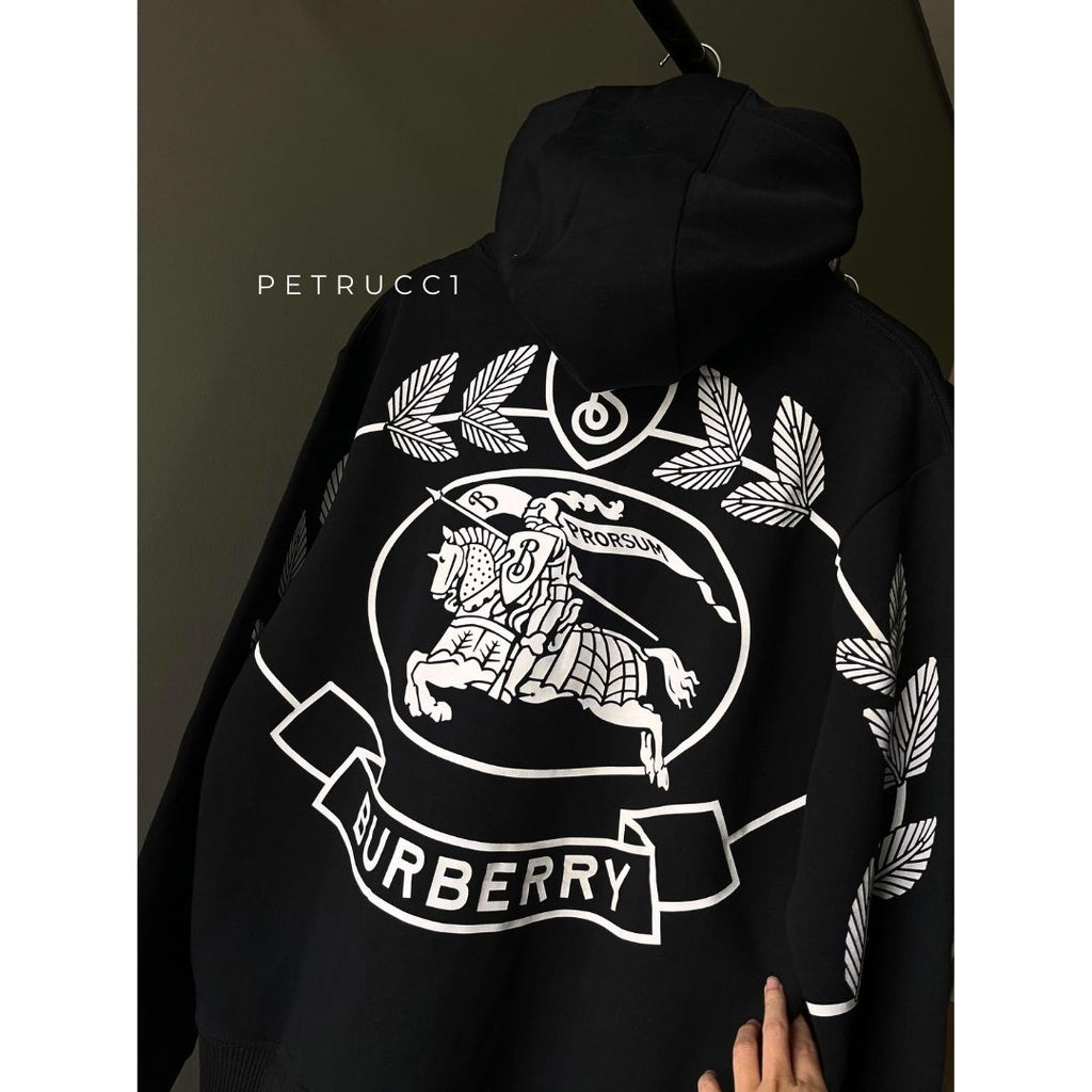 BURBERRY Avondale EKD Print Cotton Blend Hoodie 8057967