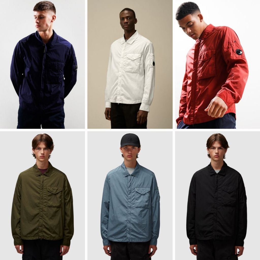 CP Company Chrome R Full Zip Overshirt 18CMOS095A