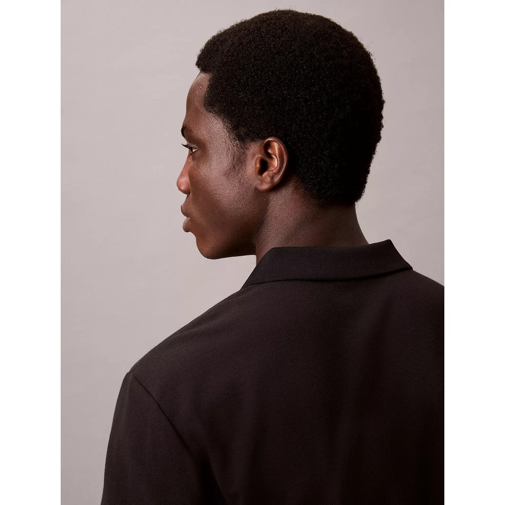 CALVIN KLEIN Tech Pique Zip Polo Shirt