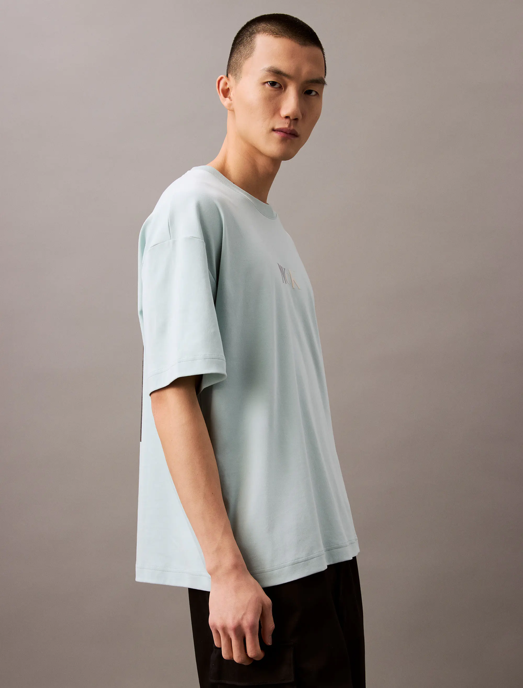 CALVIN KLEIN Graphic Oversized-Fit Cotton T Shirt  4RAB805