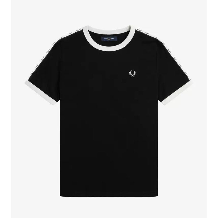 Fred Perry ringer tape T SHIRT KAOS wanita women G4620/184