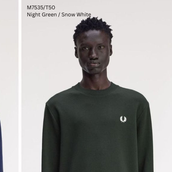 Fred Perry Crew Neck Sweater Sweatshirt M7535