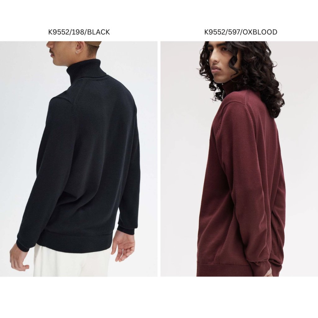 FRED PERRY FP Long Sleeved Turtle Neck K9552