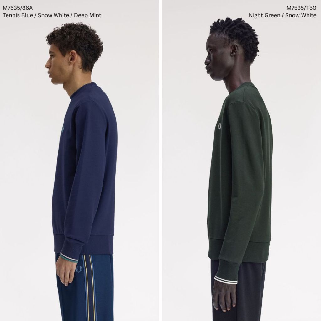Fred Perry Crew Neck Sweater Sweatshirt M7535