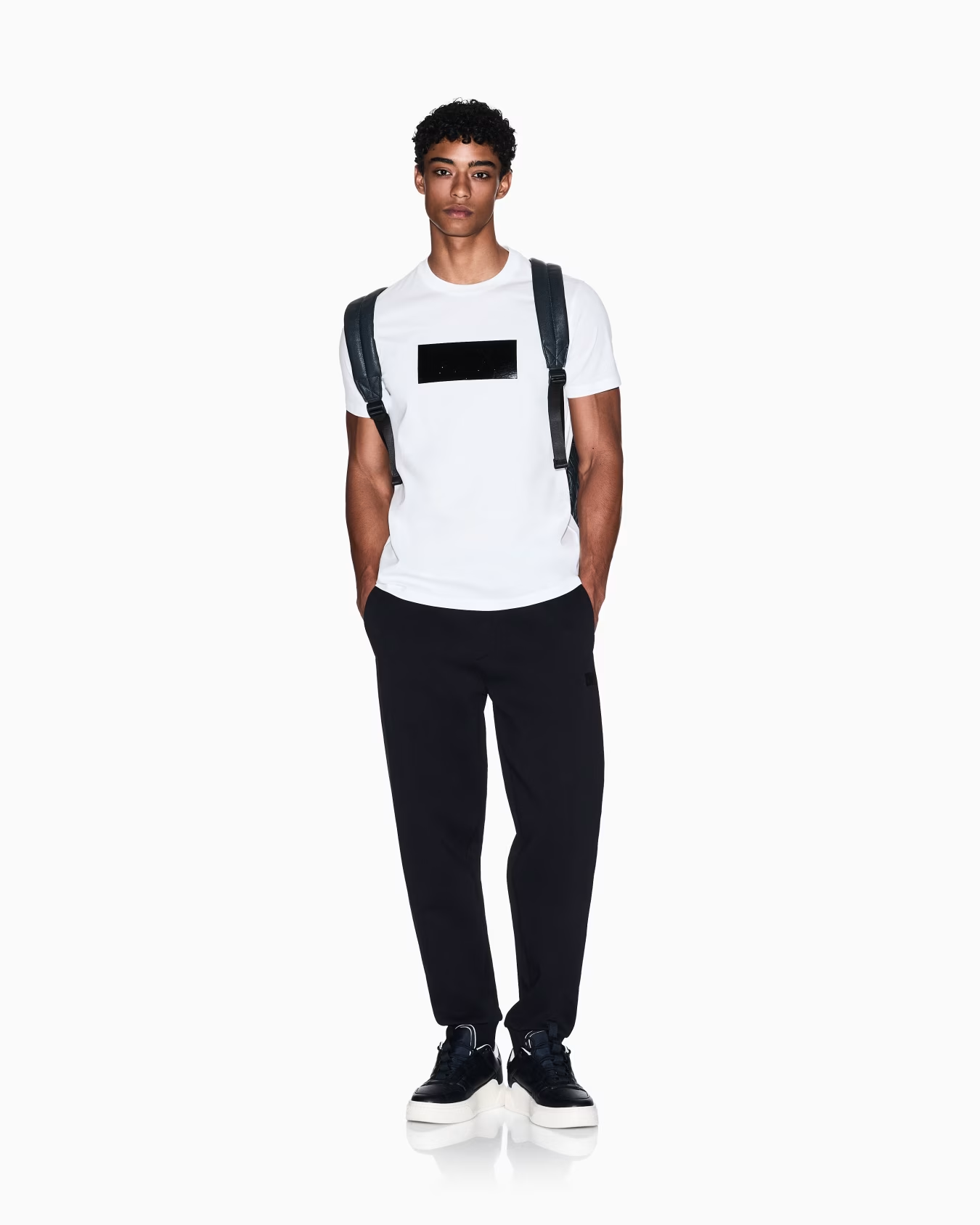 ARMANI EXCHANGE Vinyl Logo Print T Shirt XM000786