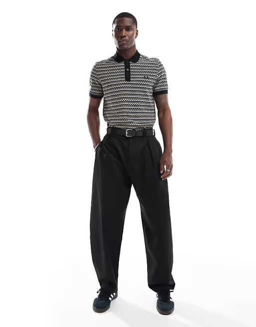Fred Perry Zig-zag pattern polo shirt M8614/129