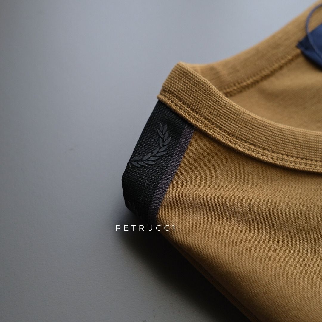 Fred Perry Contrast Tape Ringer T-Shirt Kaos M4613/Y97