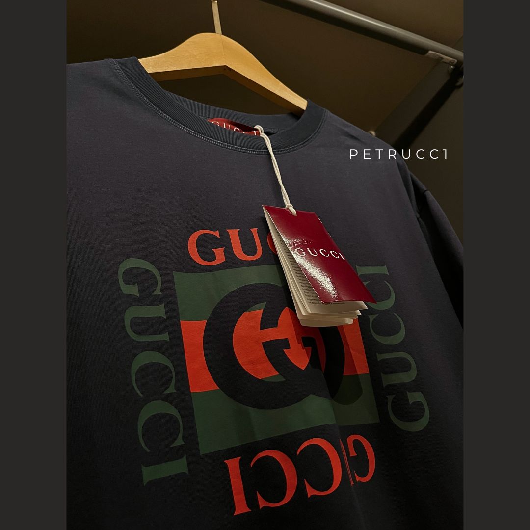 GUCCI Printed Cotton Jersey T Shirt ‎784361 XJGKA 4735