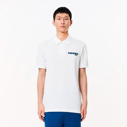 LACOSTE Name Print Washed Polo Shirt  PH0786