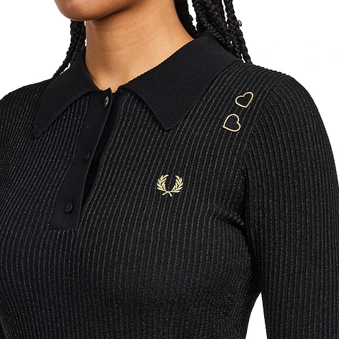 Fred Perry METALLIC RIBBED KNITTED SHIRT Women SK8121/102