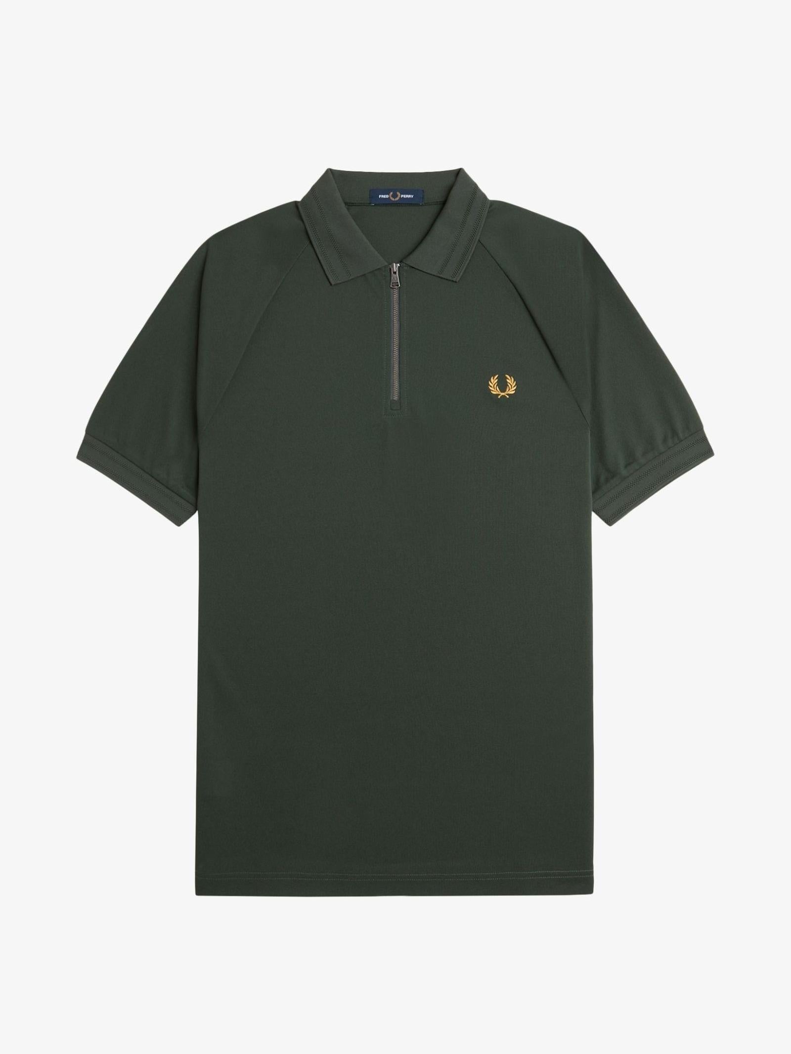 Fred Perry Zip Neck Polo Shirt M9869/X89