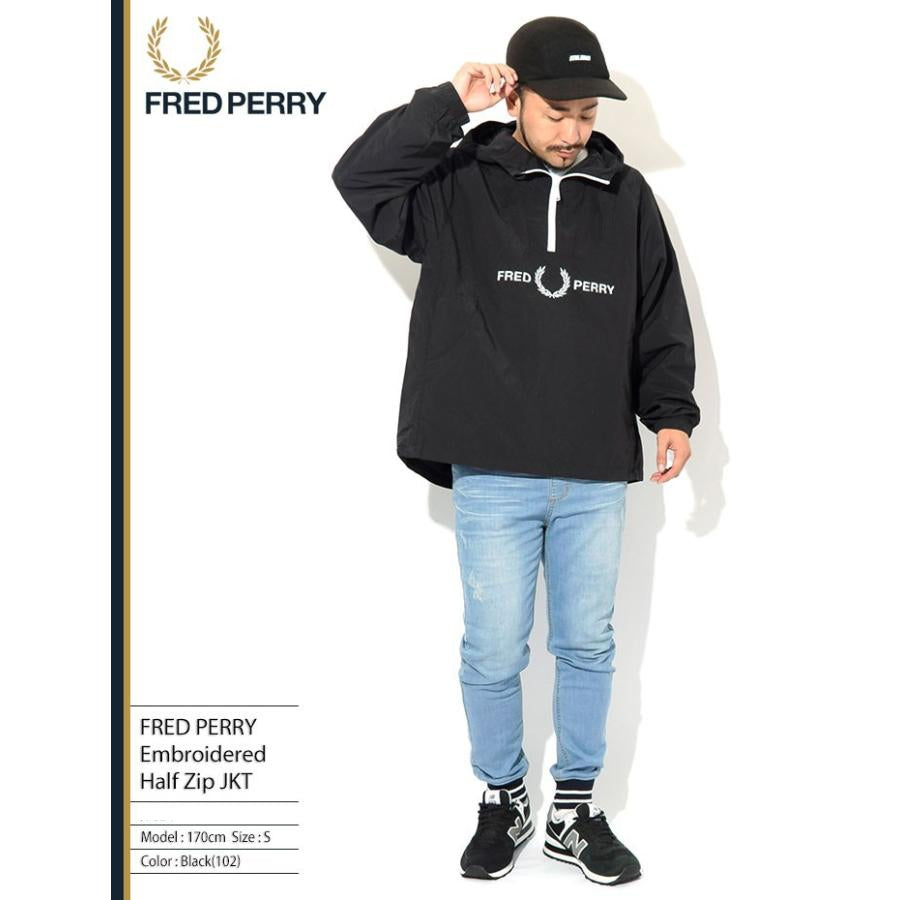 Fred Perry Embroidered Half Zip Jacket J2505/102