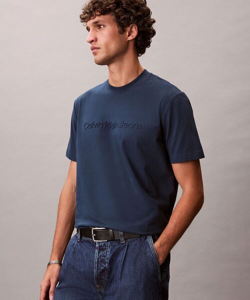 Calvin Klein T Shirt Kaos Tee Man Cowo Pria Katun Cotton 4RAB803