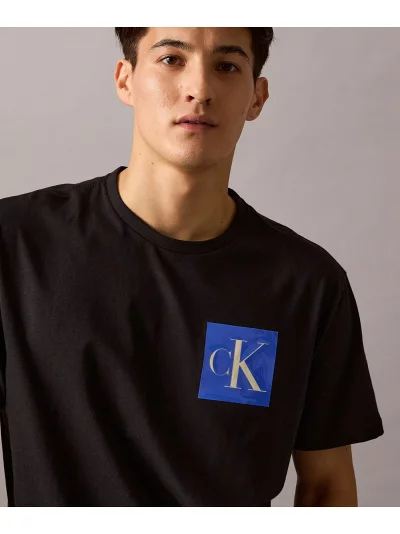 CALVIN KLEIN Monogram Logo Box Graphic Classic T Shirt  4RB837G