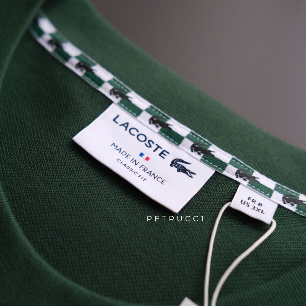 LACOSTE Embroidered Badge Pique T Shirt TH0025