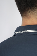 EMPORIO ARMANI EA7 Stripe Collar Polo Shirt  6D1F95