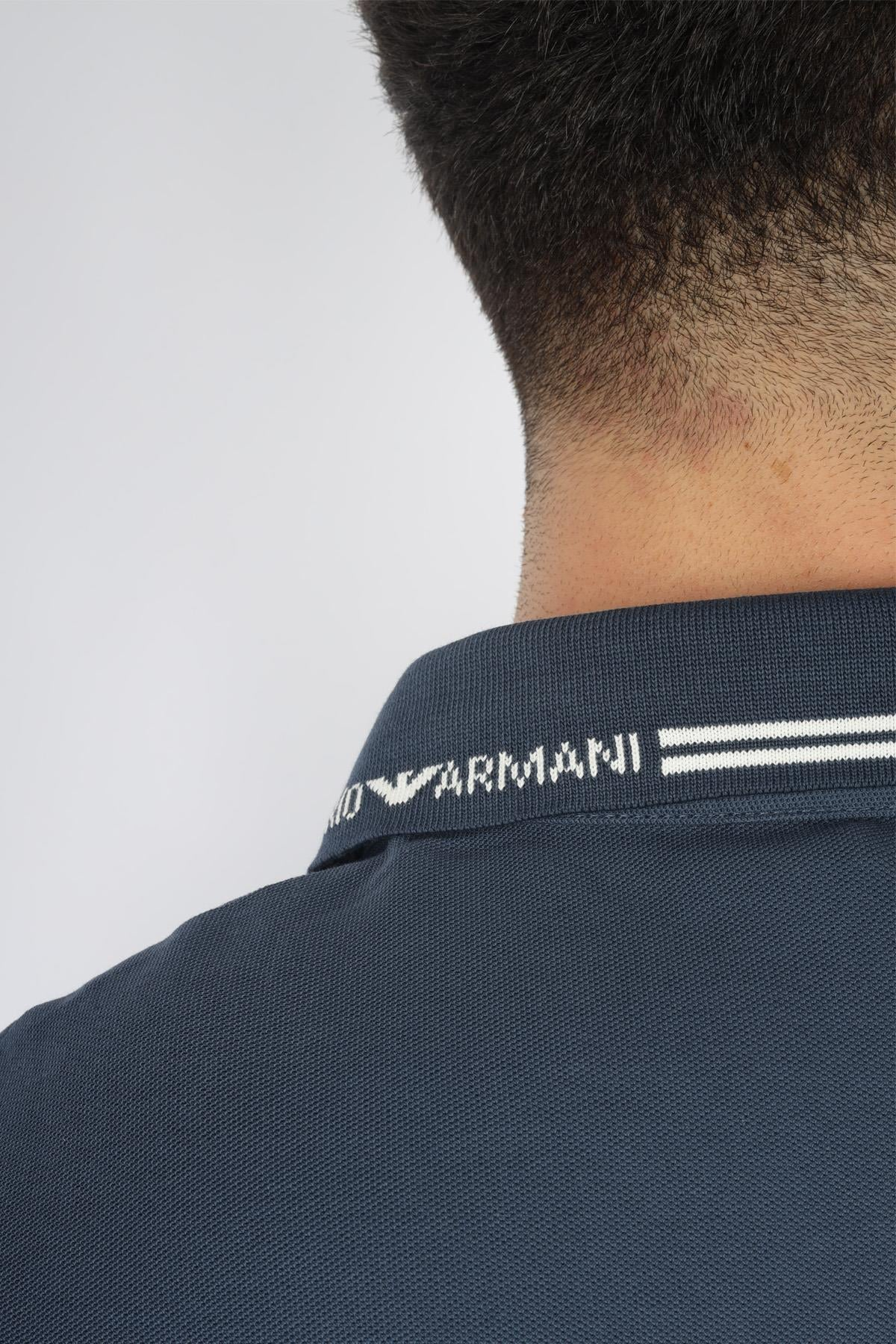 EMPORIO ARMANI EA7 Stripe Collar Polo Shirt  6D1F95