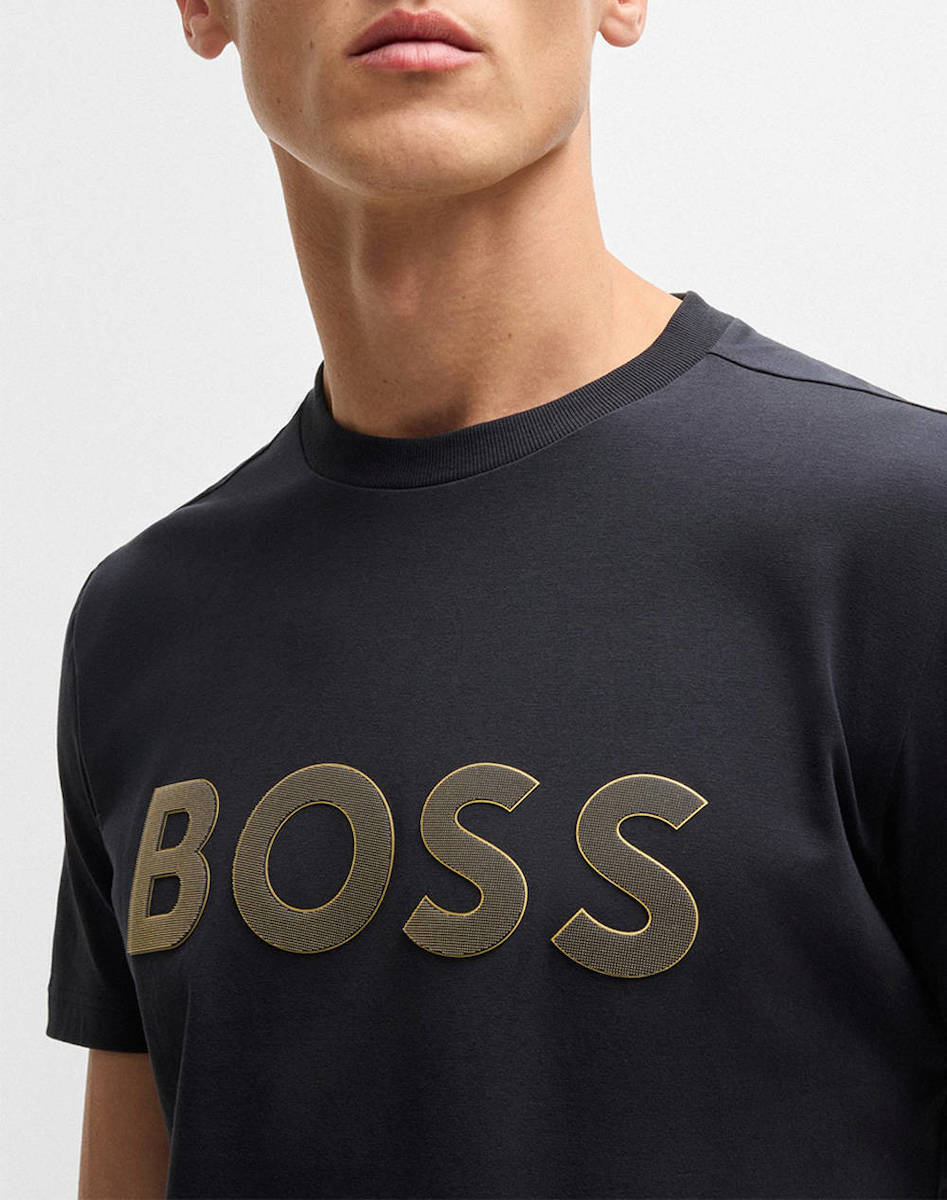 BOSS Stretch-cotton T-shirt with large logo Tee TL Logo 50535170